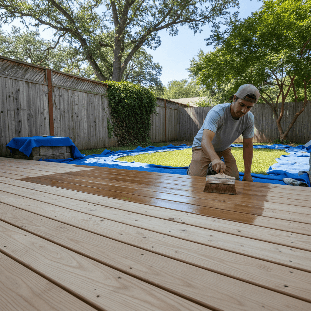 Deck and fence painting application